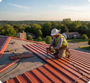 Metal roof install