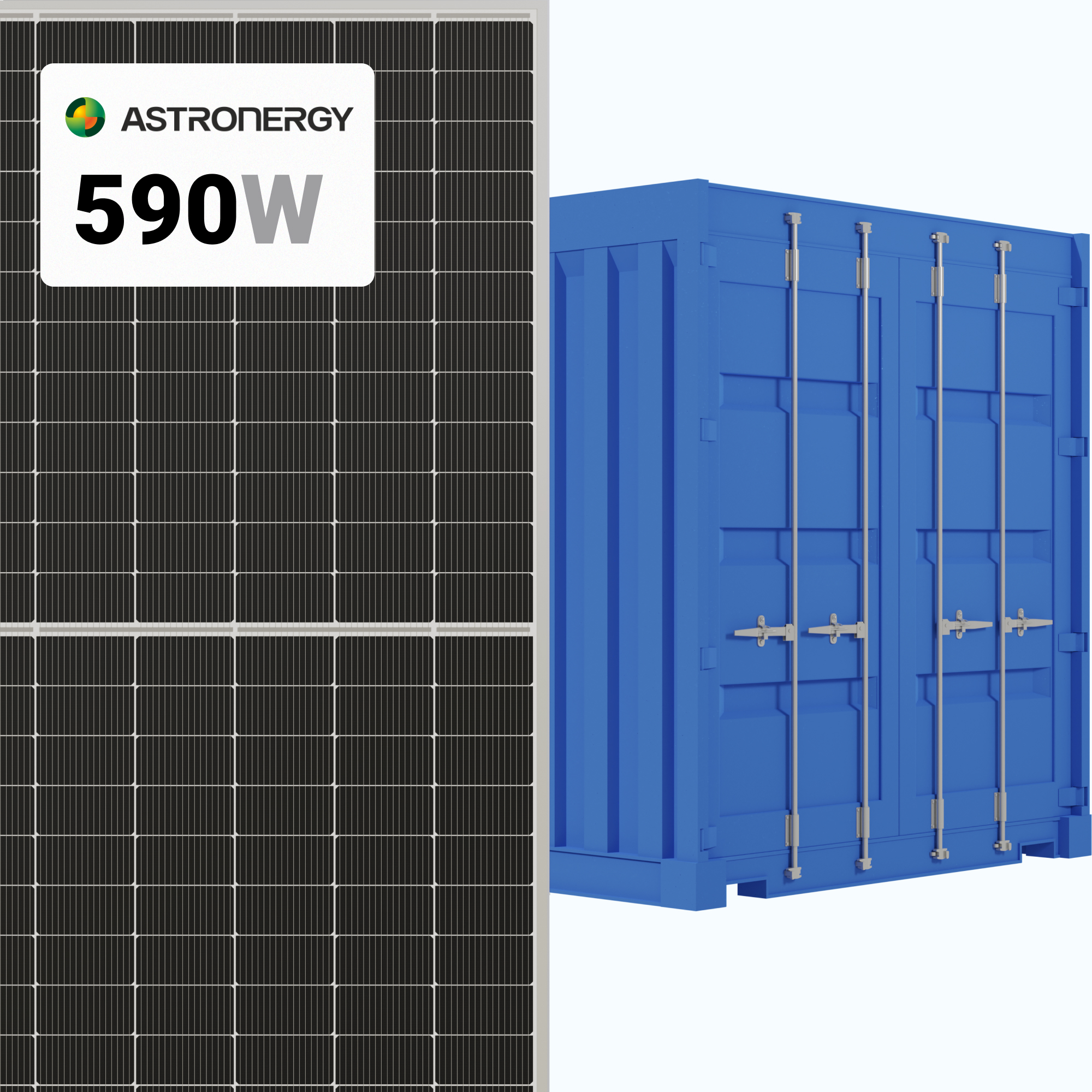 Astronergy 590W Solar Panel 144 Cell TOPCon Bifacial CHSM72N(DG)/F