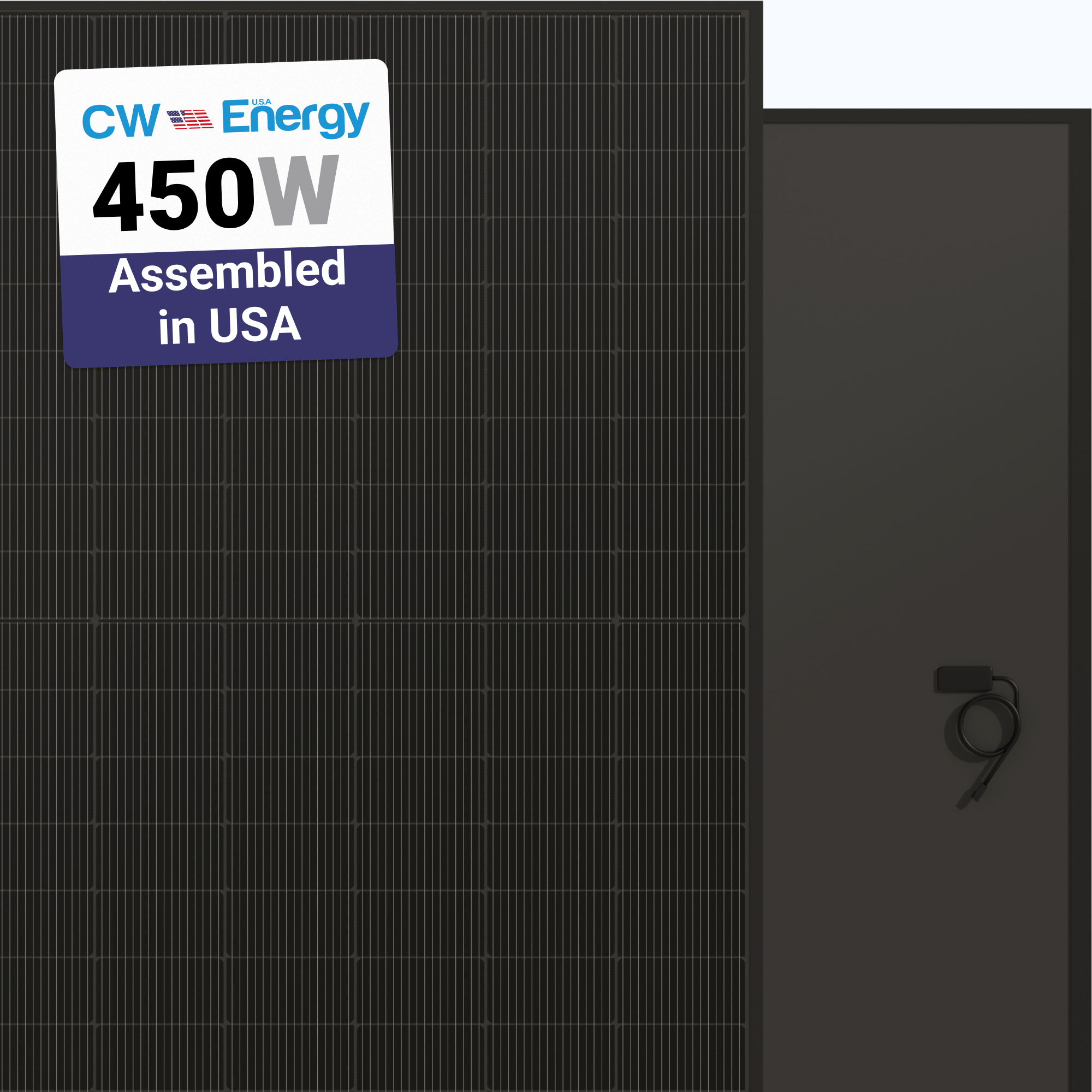 CW Energy 450W Solar Panel 108 Cell PERC All-Black CWT450