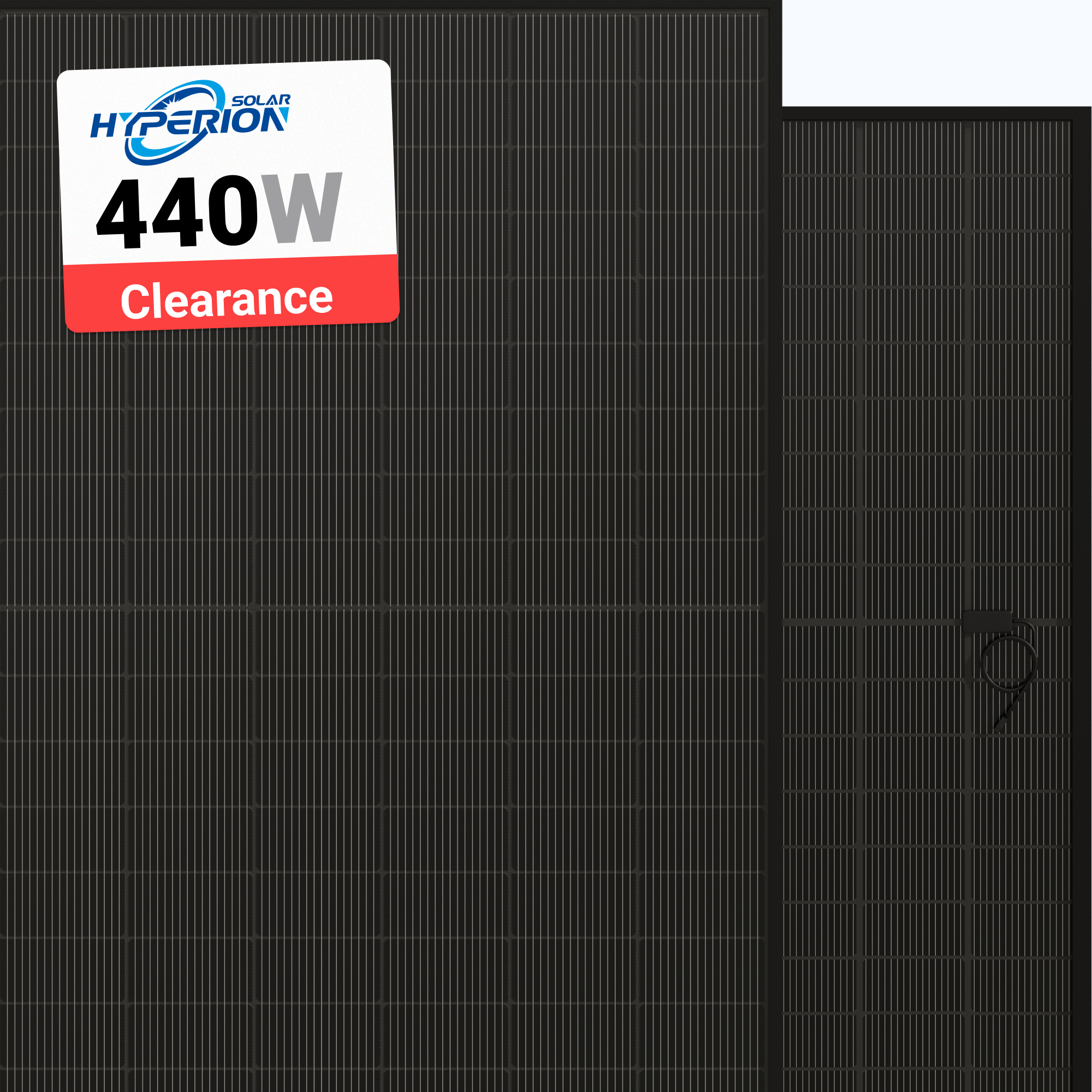 Hyperion (Runergy) 440W Solar Panel 108 Cell N-Type Bifacial HY ...