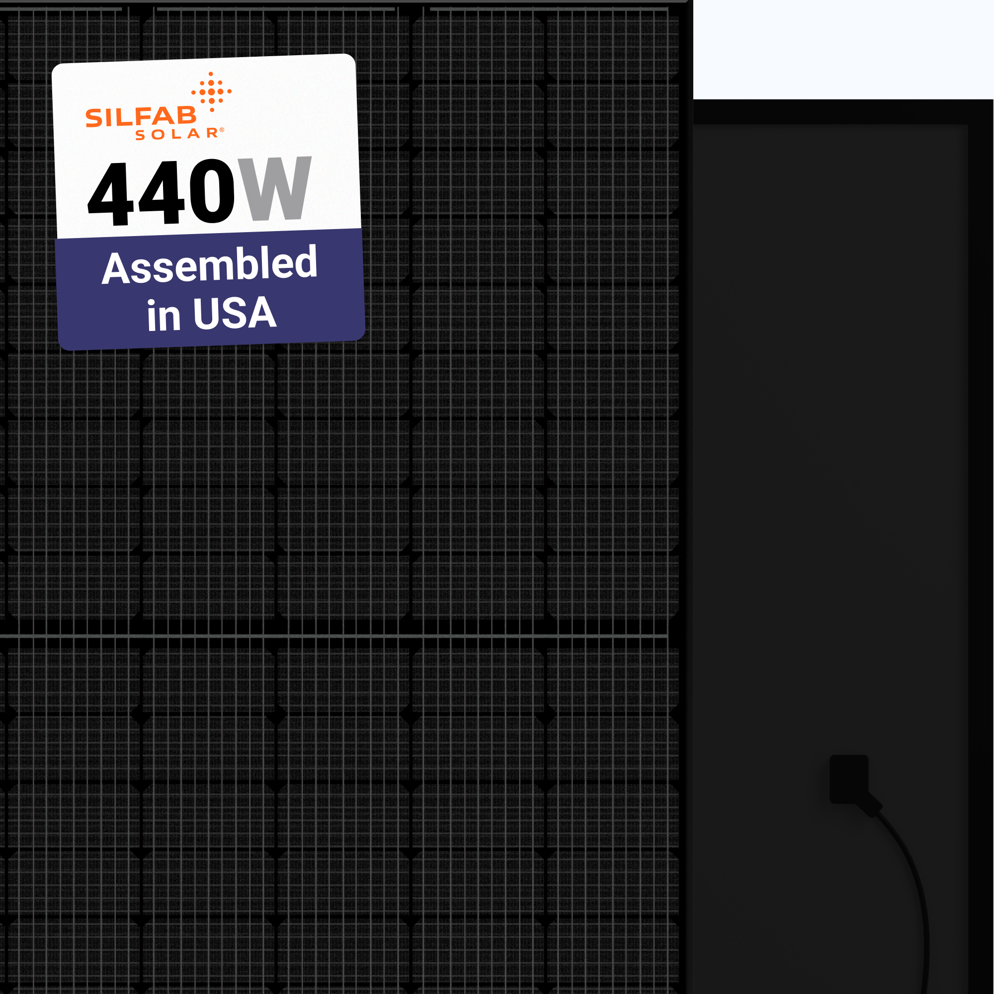 Panel 108 Silfab 440W Solar Panel 108 Cell N-Type All-Black SIL-440 QD DCA4 ...