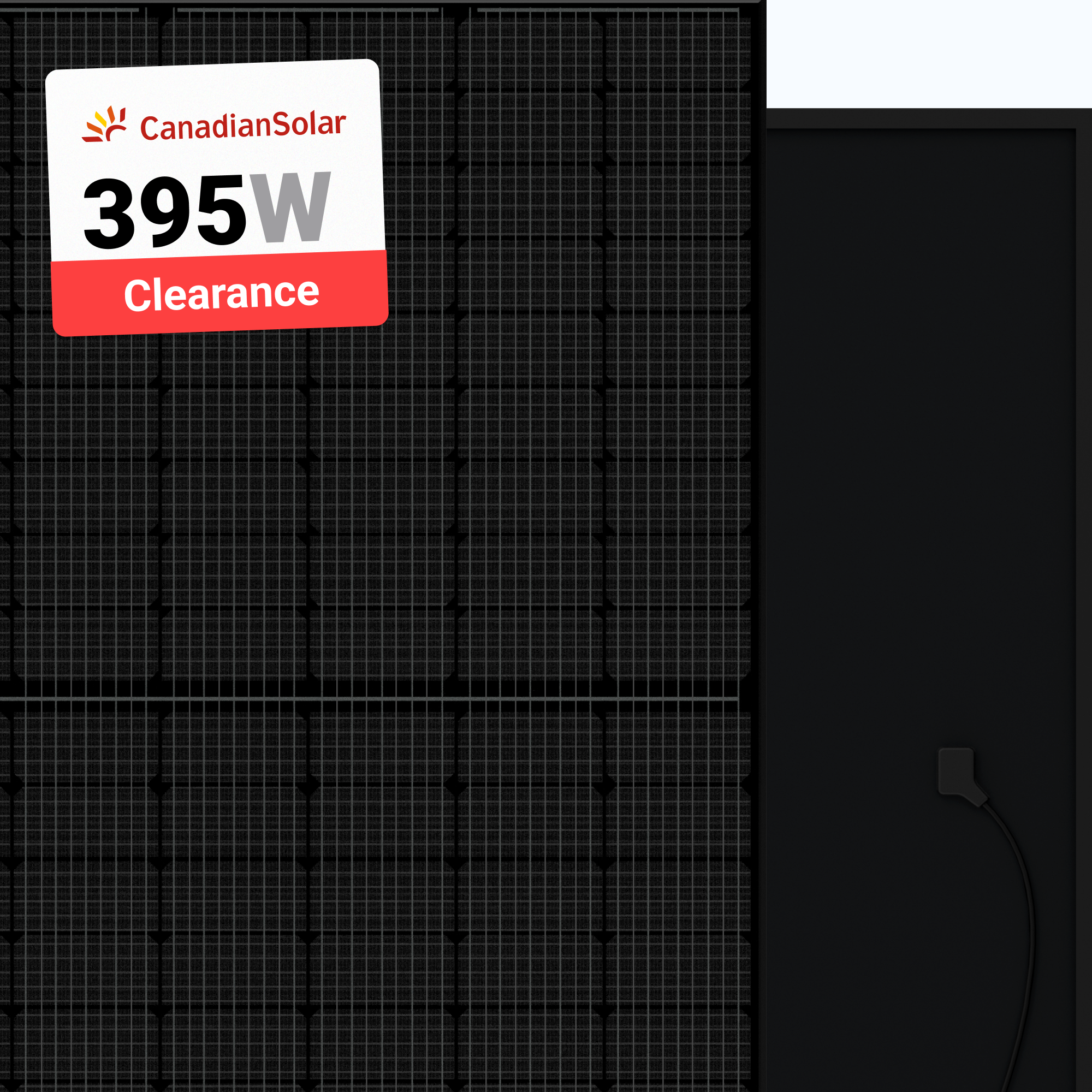 Canadian Solar 395W Solar Panel 108 Cell Mono PERC HiKu6 All-Black