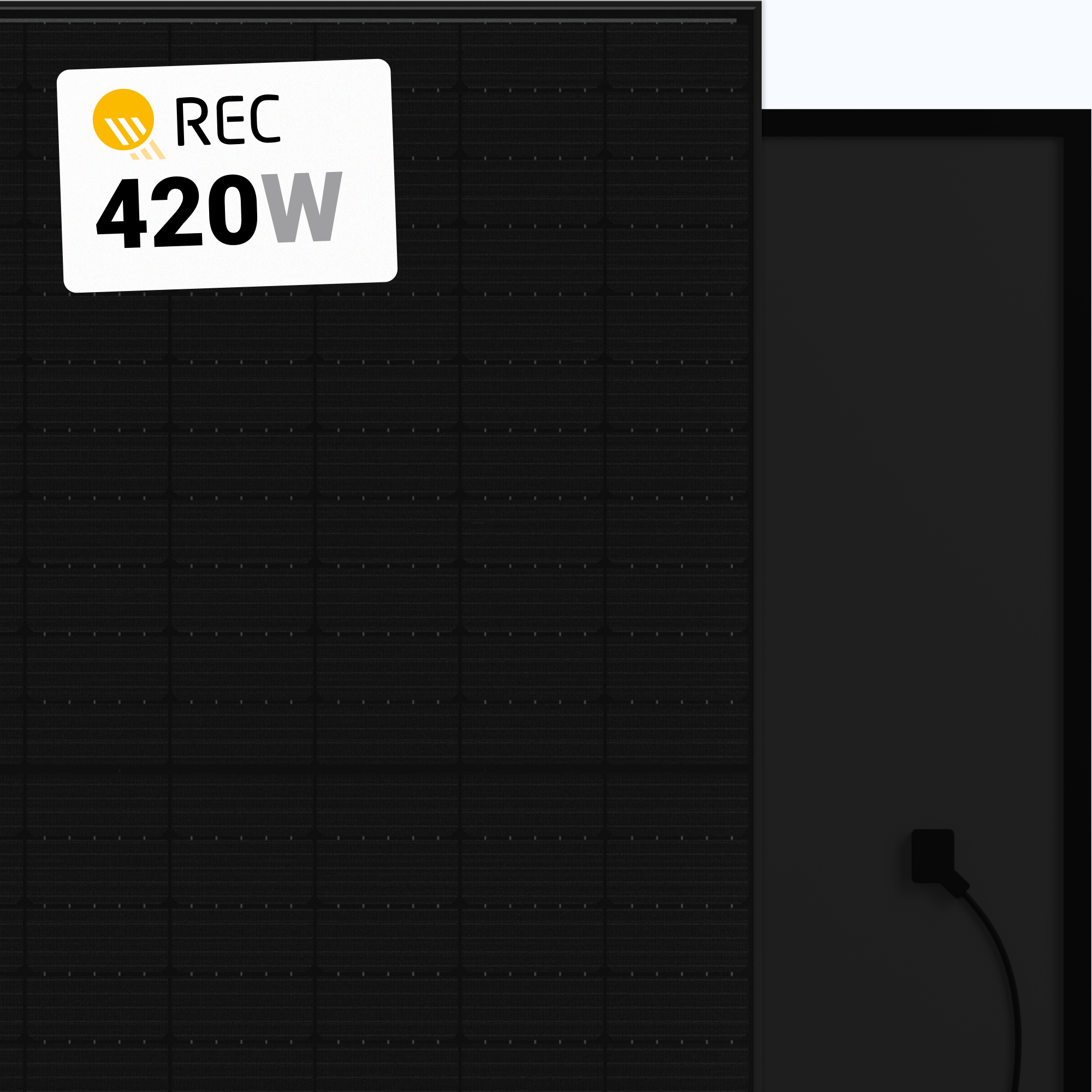 REC 420W Solar Panel 132 Cell PERC All-Black REC420AA - A1 SolarStore