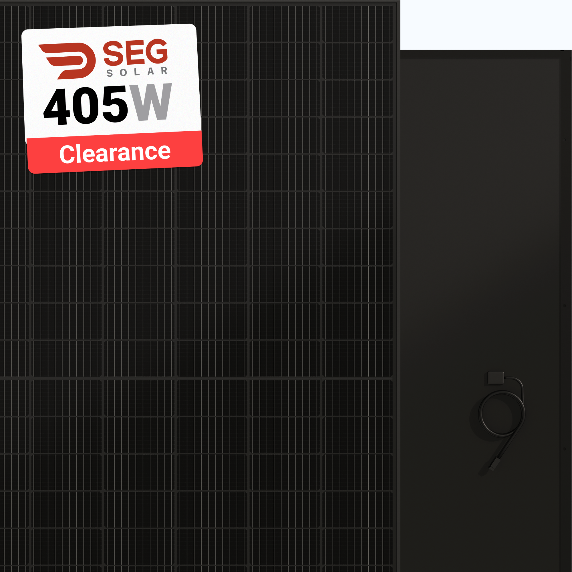 Seg Panels Examples SEG Solar 405W Solar Panel 108 Cell PERC All-Black SEG405-BMD-TB - A1 ...