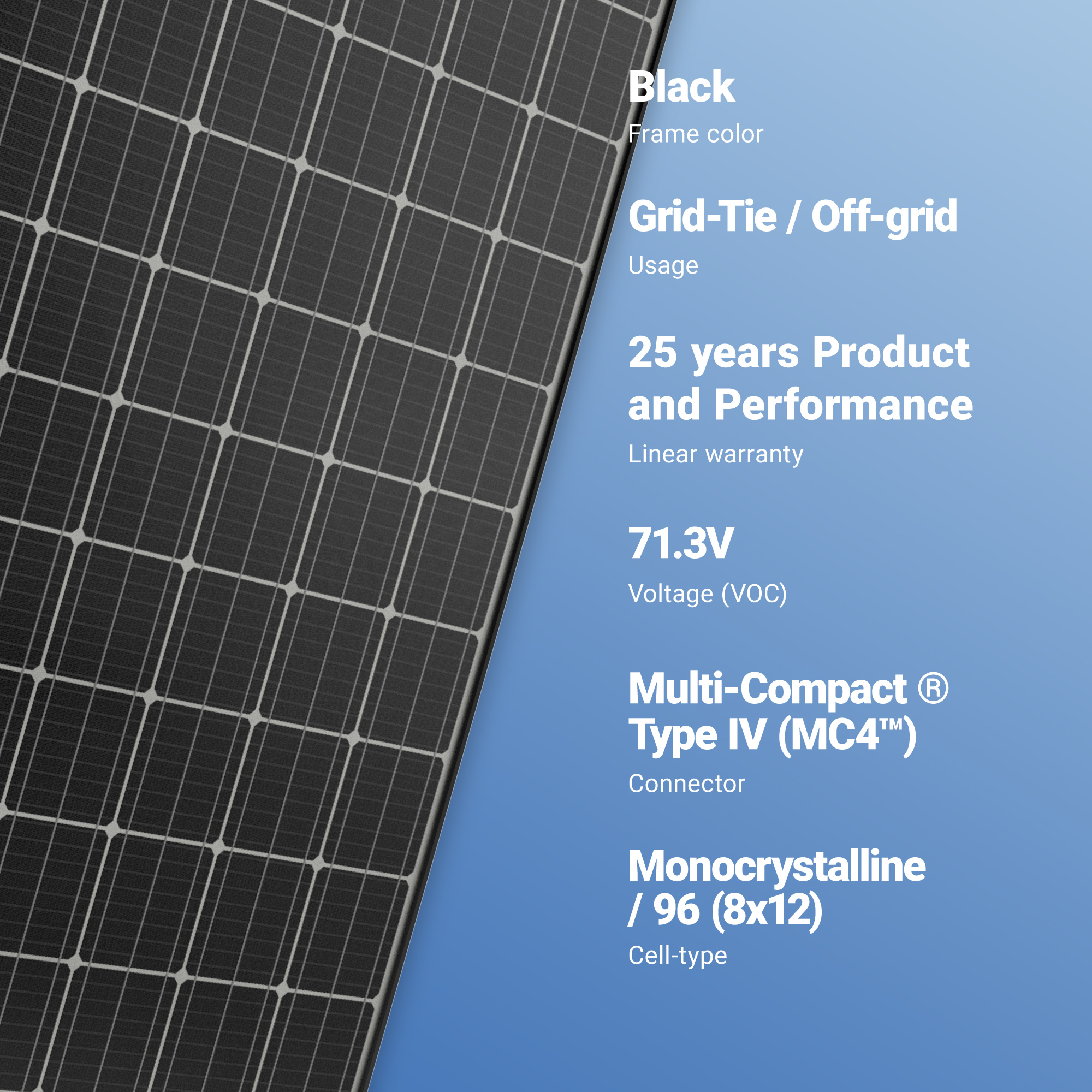 Panasonic 340w Solar Panel 96 Cell Vbhn340sa17 Monocrystalline White A1 Solar Store