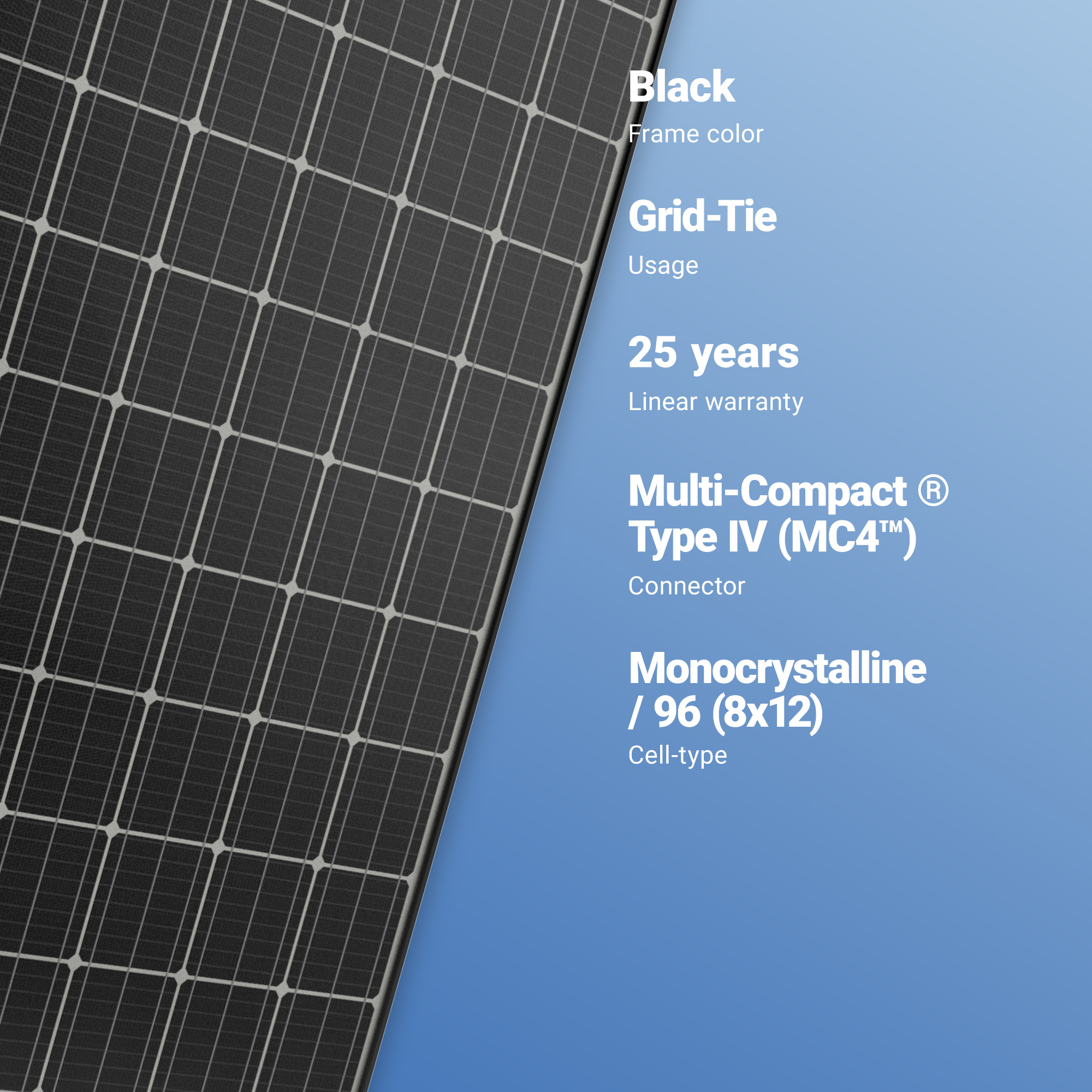 Panasonic 330w Solar Panel 96 Cell Ac Module Monocrystalline White With Enphase Iq7x A1 Solar Store