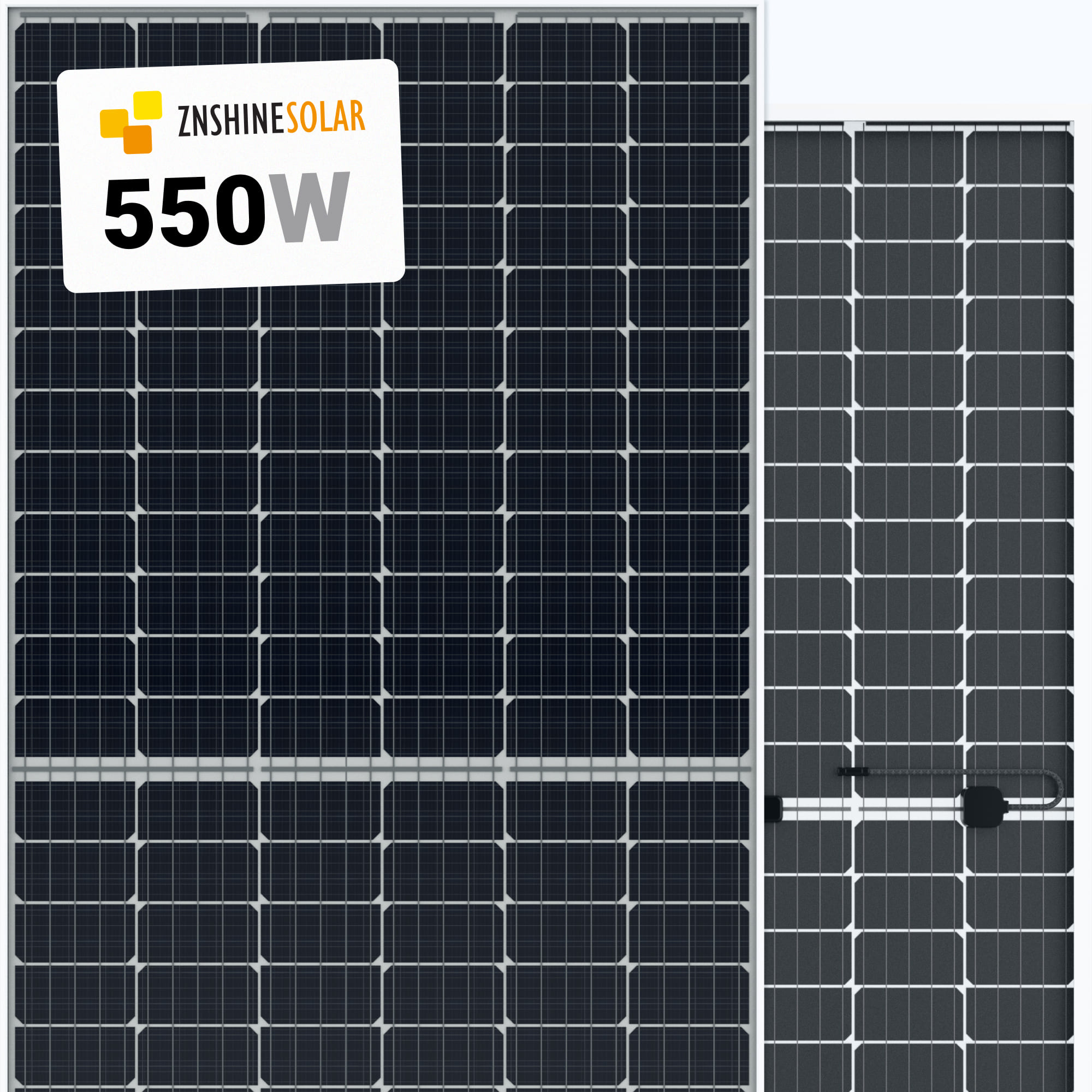 ZNShine Solar 550W Solar Panel 144 Cell Bifacial ZXM7-SHDB144-550/M  Clearance