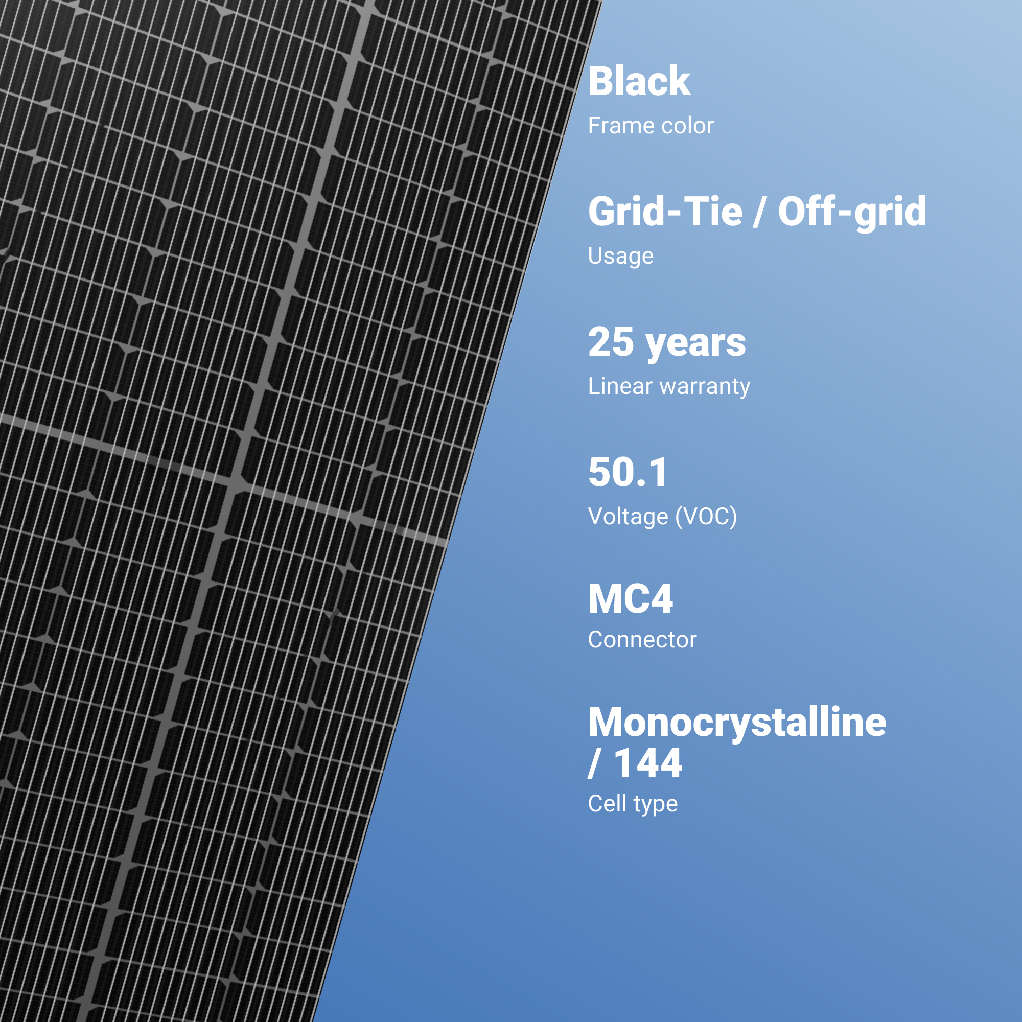 Trina 410W Solar Panel 144 Cell Bifacial TSM-410-NE09RC.05