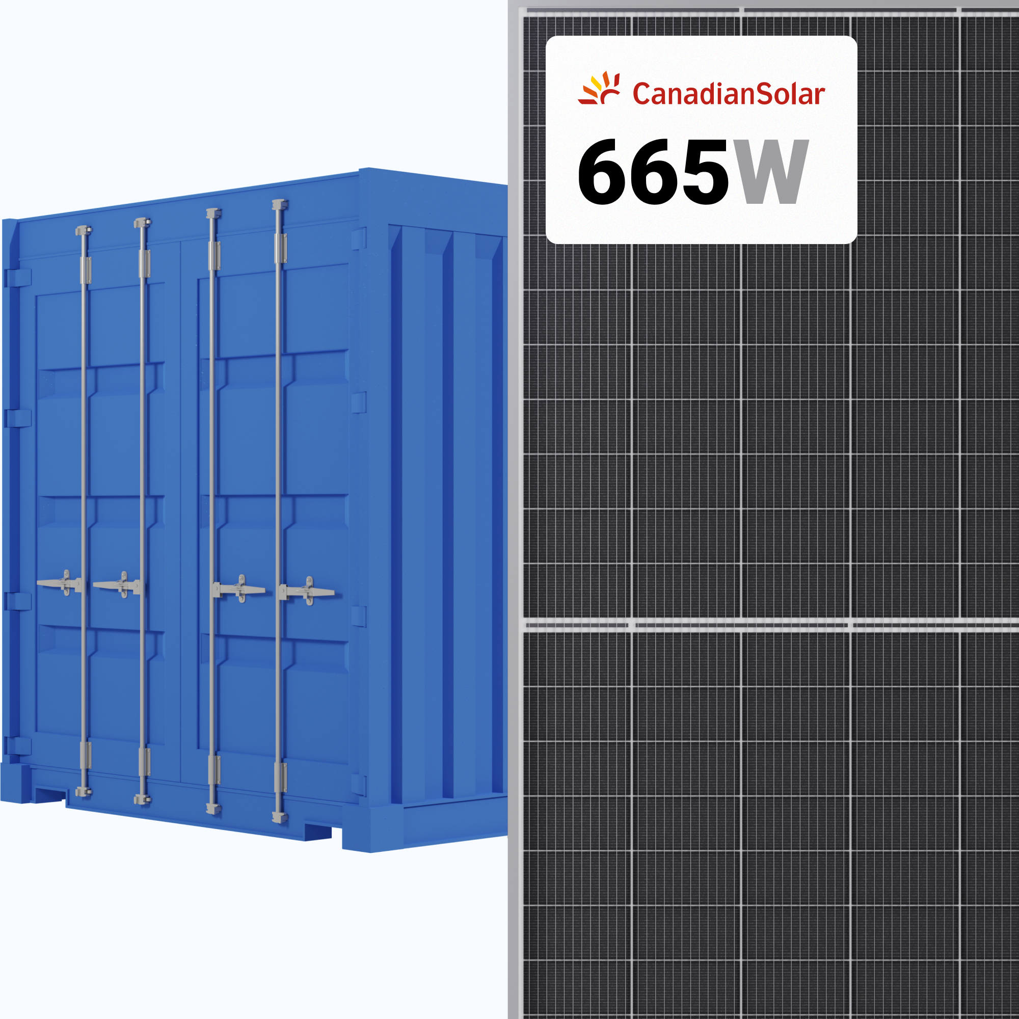 Canadian Solar 665W Solar Panels 132 Cells Bifacial BiHiKu7 CS7N-665W ...