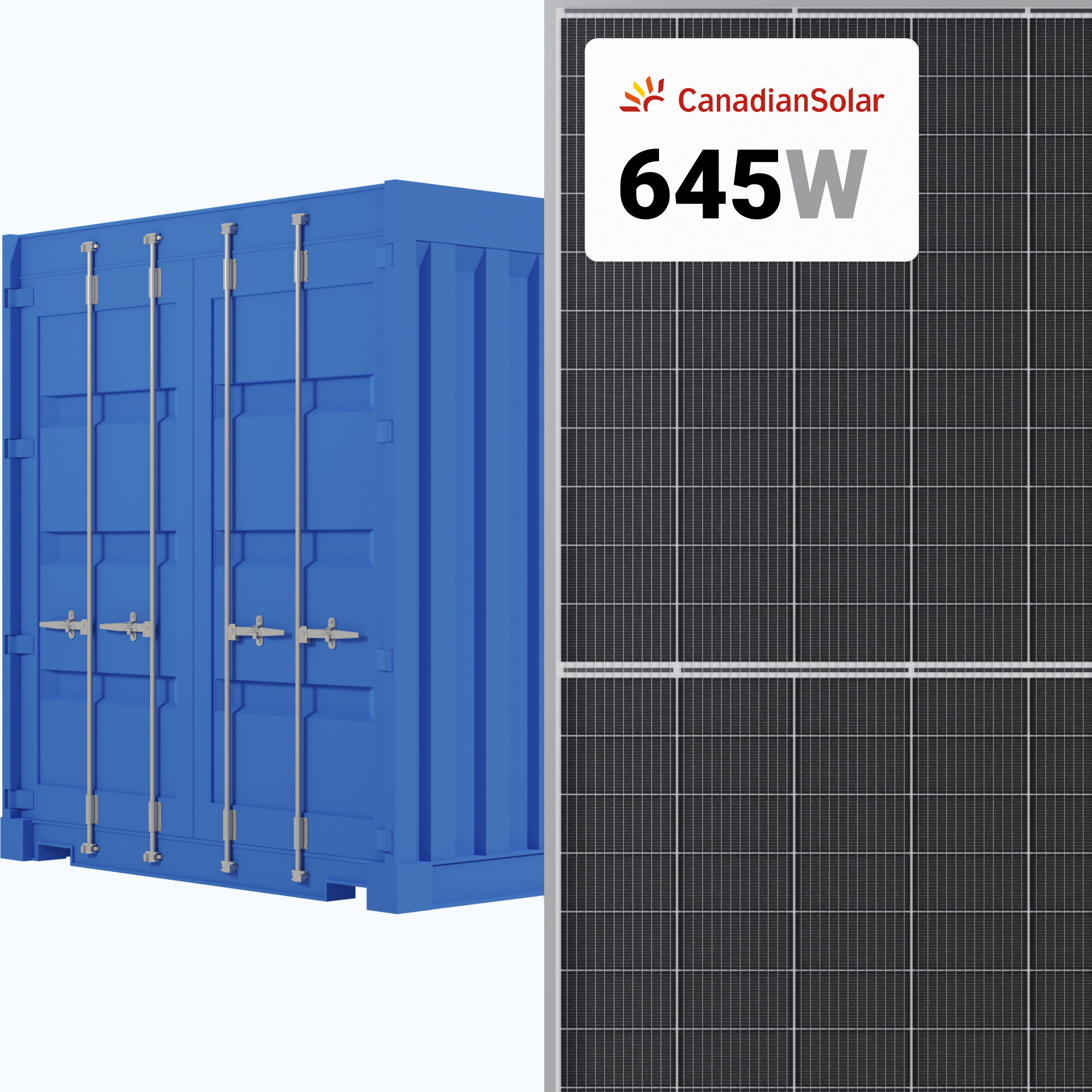 Canadian Solar 645W Solar Panel CS7N-645MB-AG 496 Panels per