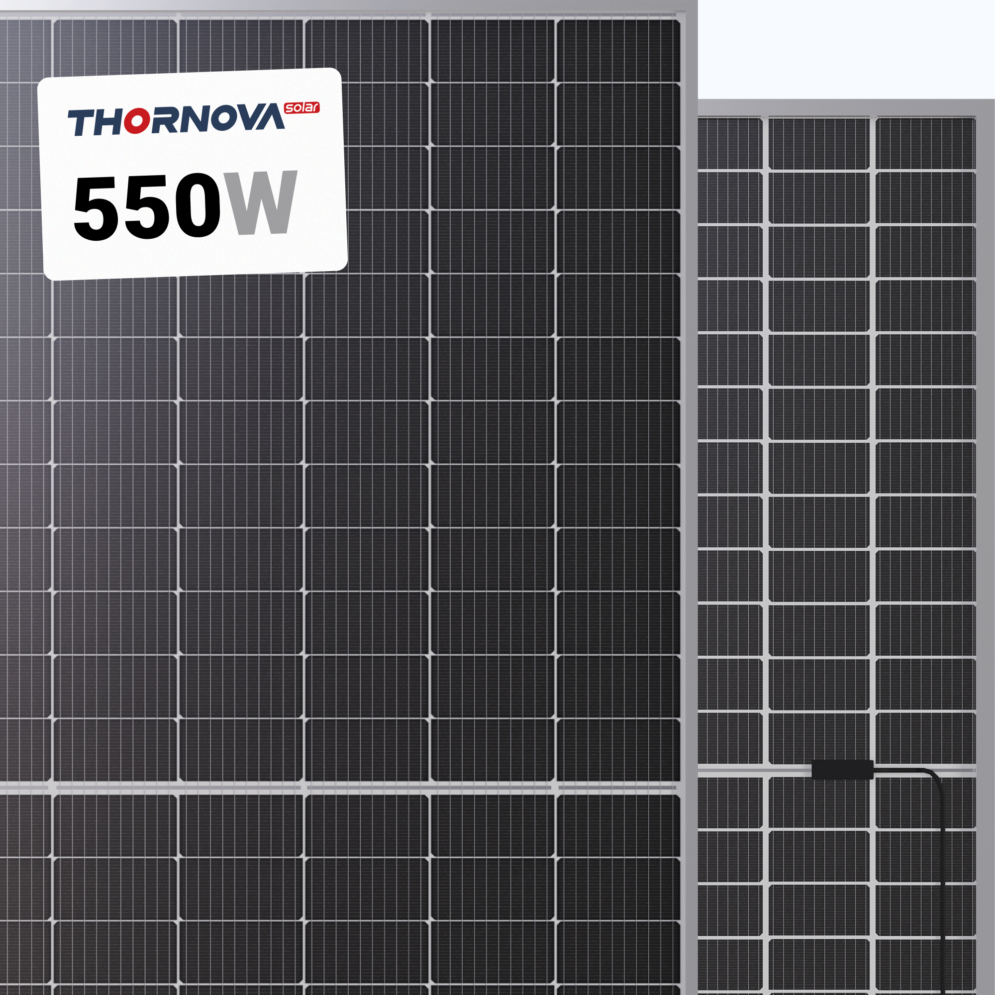 Thornova Solar 550W Solar Panel 144 Cells Bifacial TS-BG72