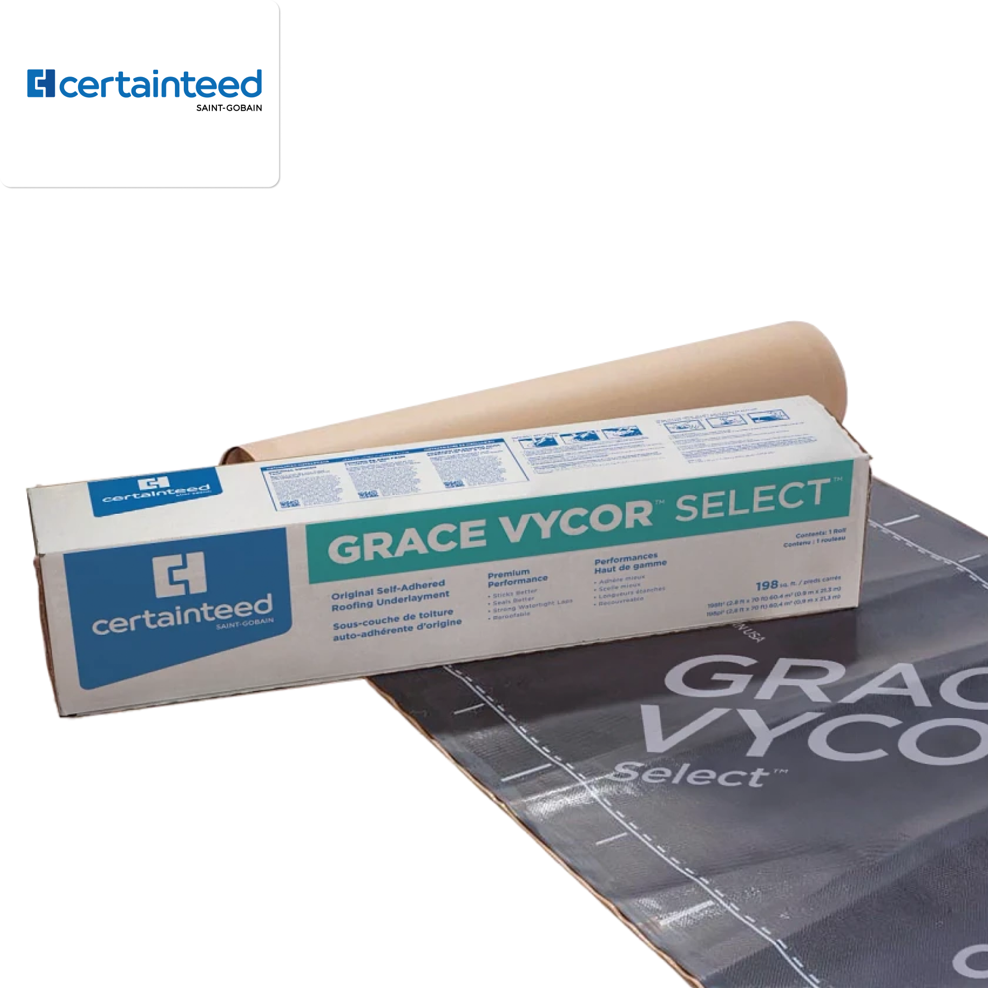 Grace Vycor Select Rubberized Asphalt Roof Underlayment 36 in x 65