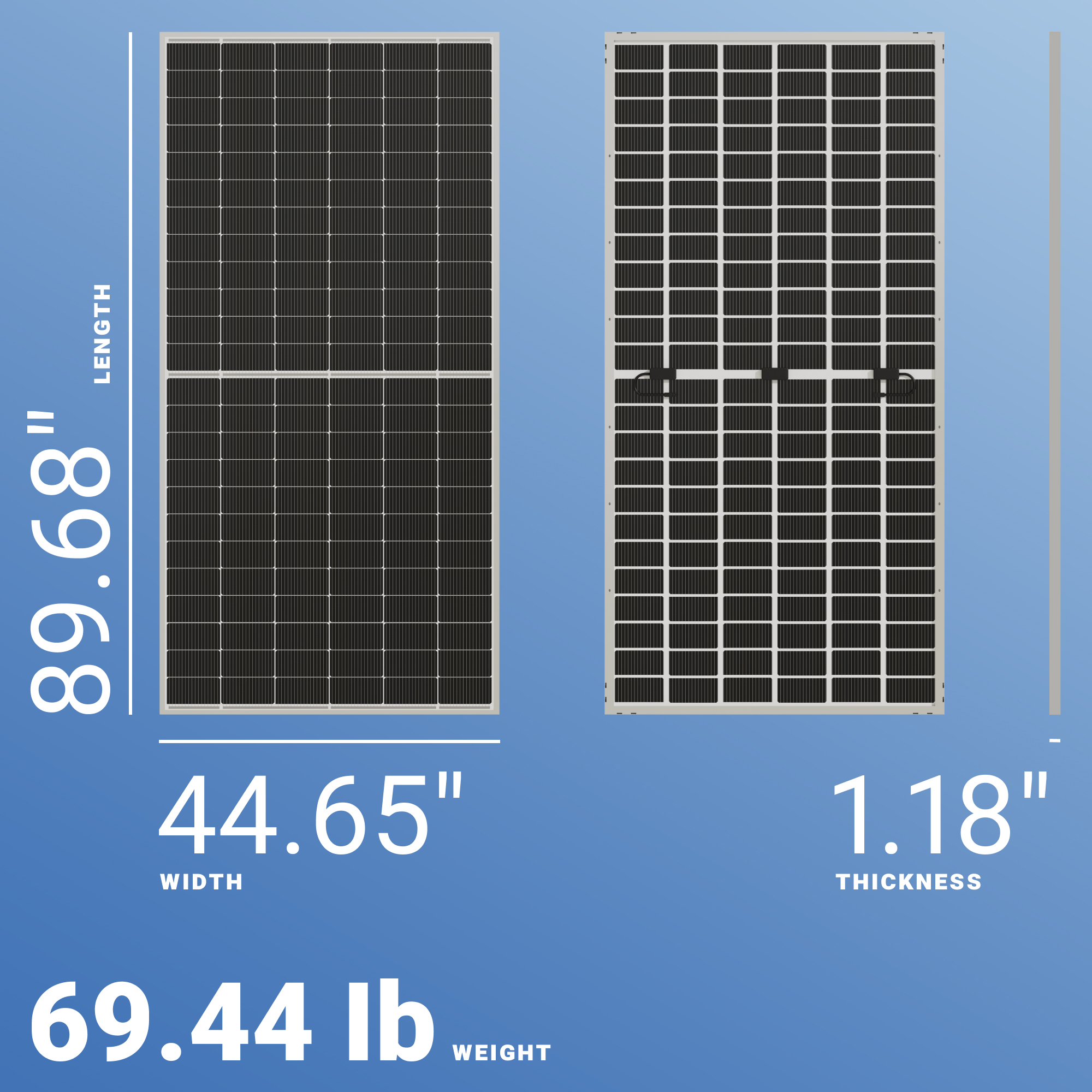 ZNShine Solar 585W Solar Panel 144 Cell Bifacial ZXM7-UHLDD144-585