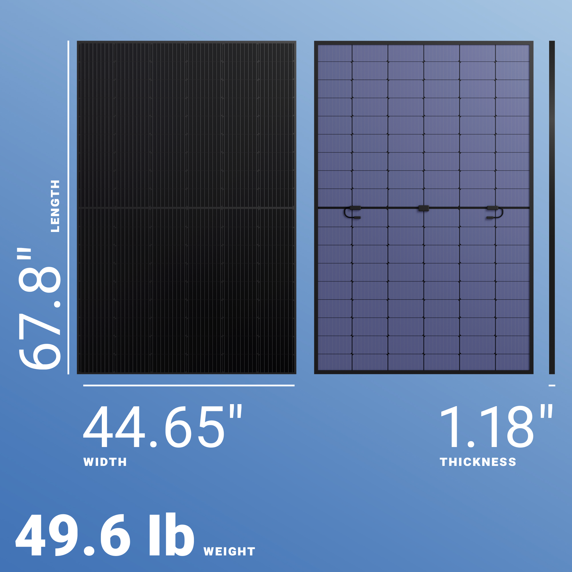 LONGi 400W Solar Panel 108 Cells All-Black Bifacial LR5-54HABB