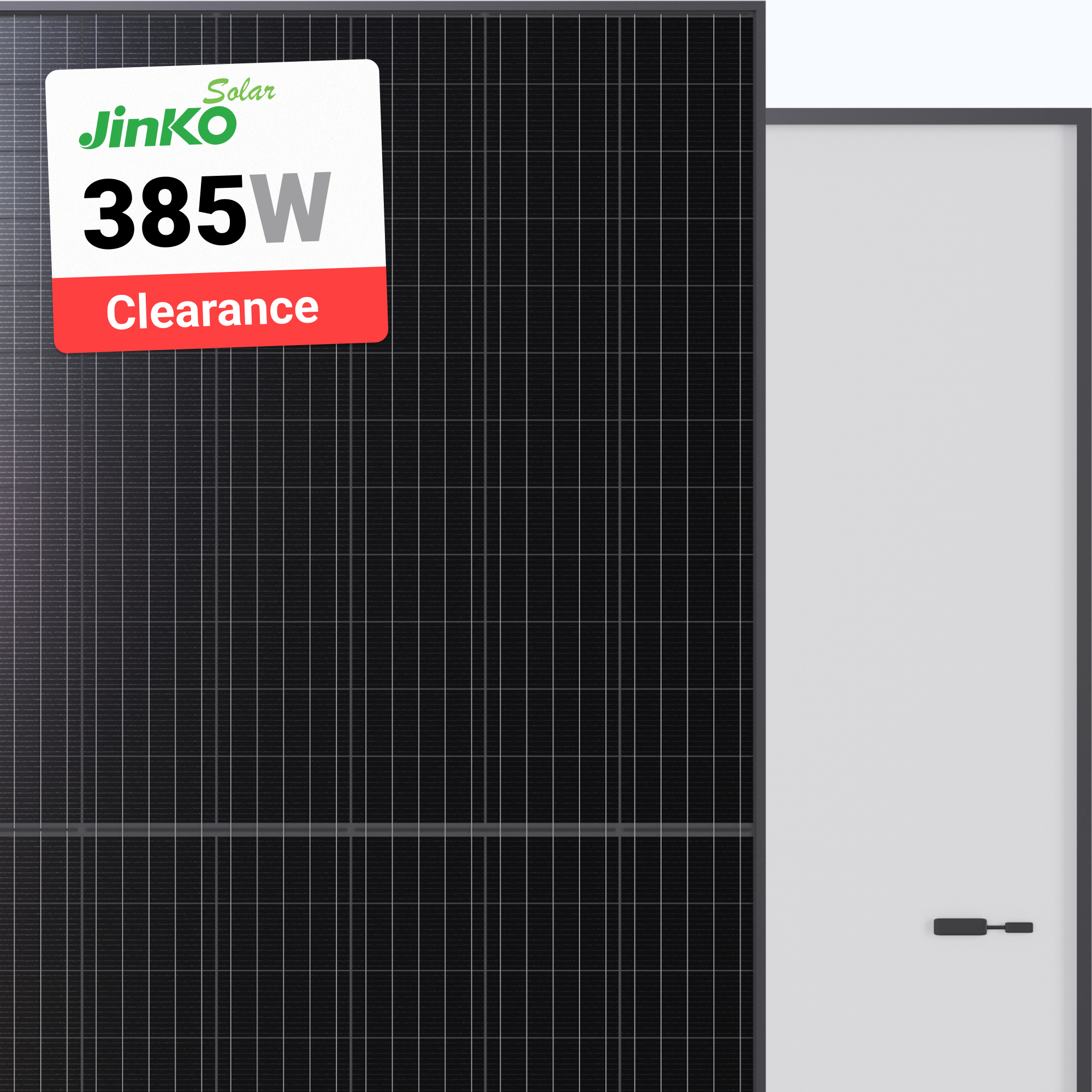 Jinko 385W Solar Panel 72 Cells JKM385M-72HBL-V BOB Clearance - A1