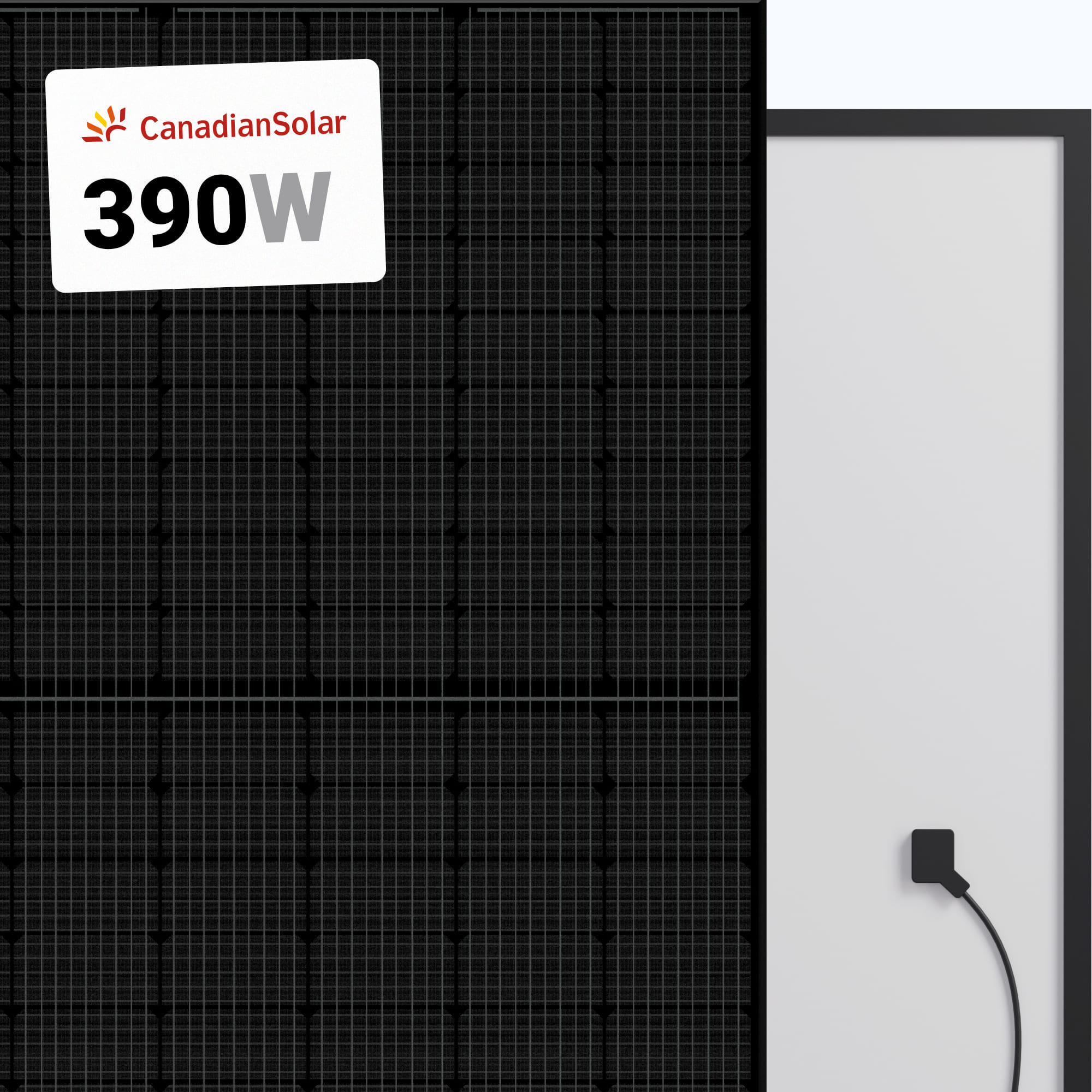 Canadian Solar 390W Solar Panel 108 Cell All-Black HiKu6 CS6R-390MS-HL Clearance at A1 SolarStore