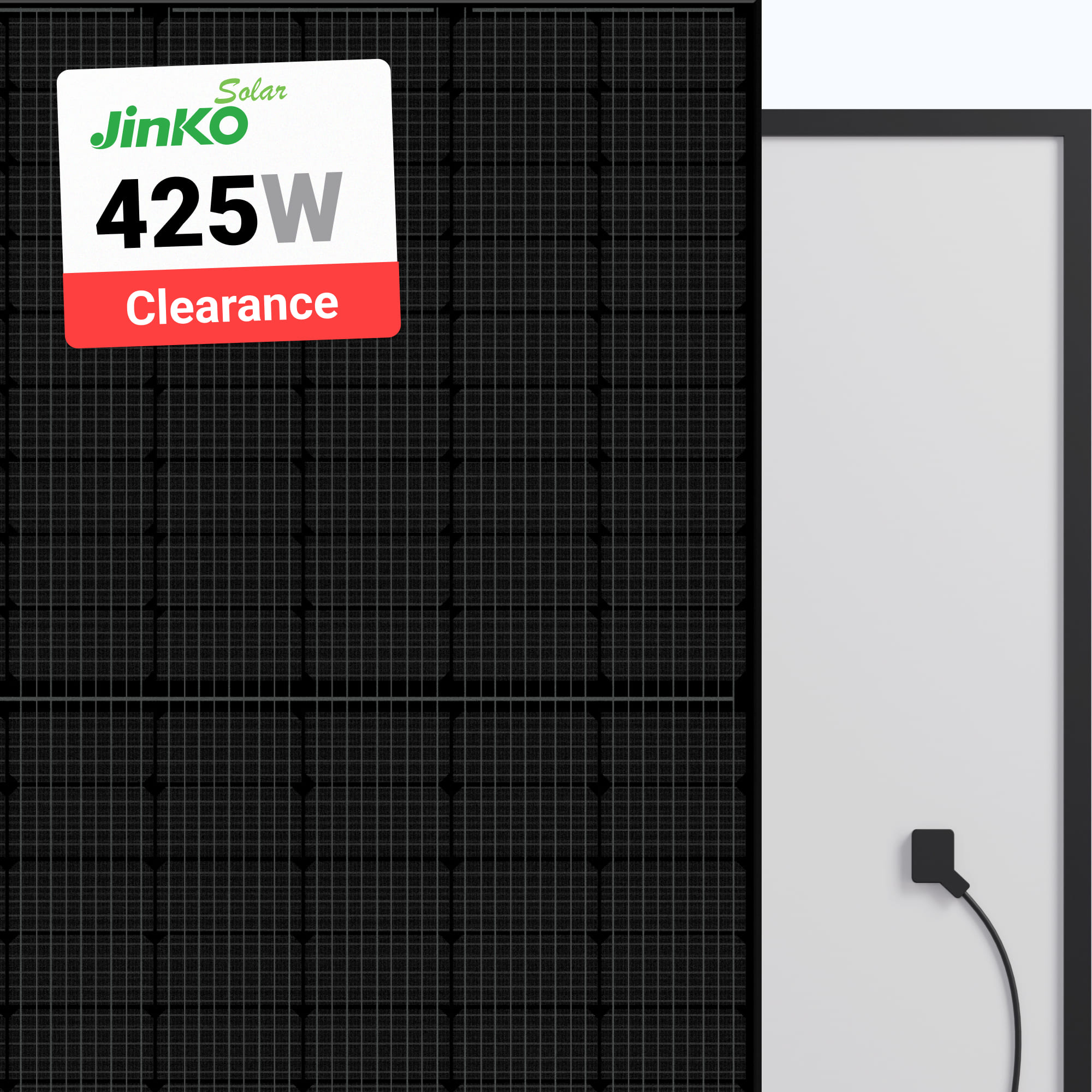 Jinko 425W Solar Panel 108 Cells JKM425N-54HL4-B BOB Clearance at A1 SolarStore