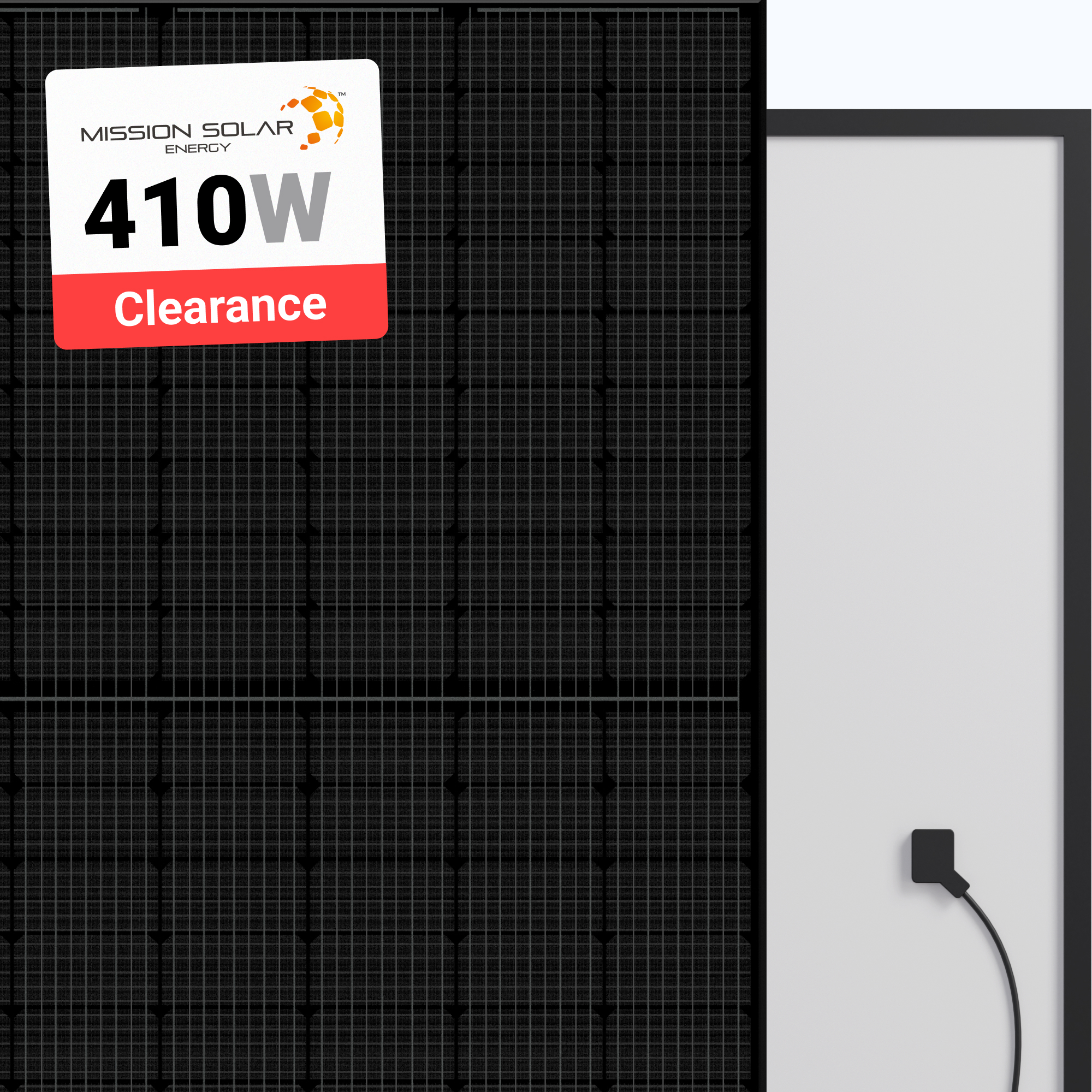 Mission Solar 410W Solar Panel 108 Cell MSE410HT0B Assembled in the USA Clearance at A1 SolarStore