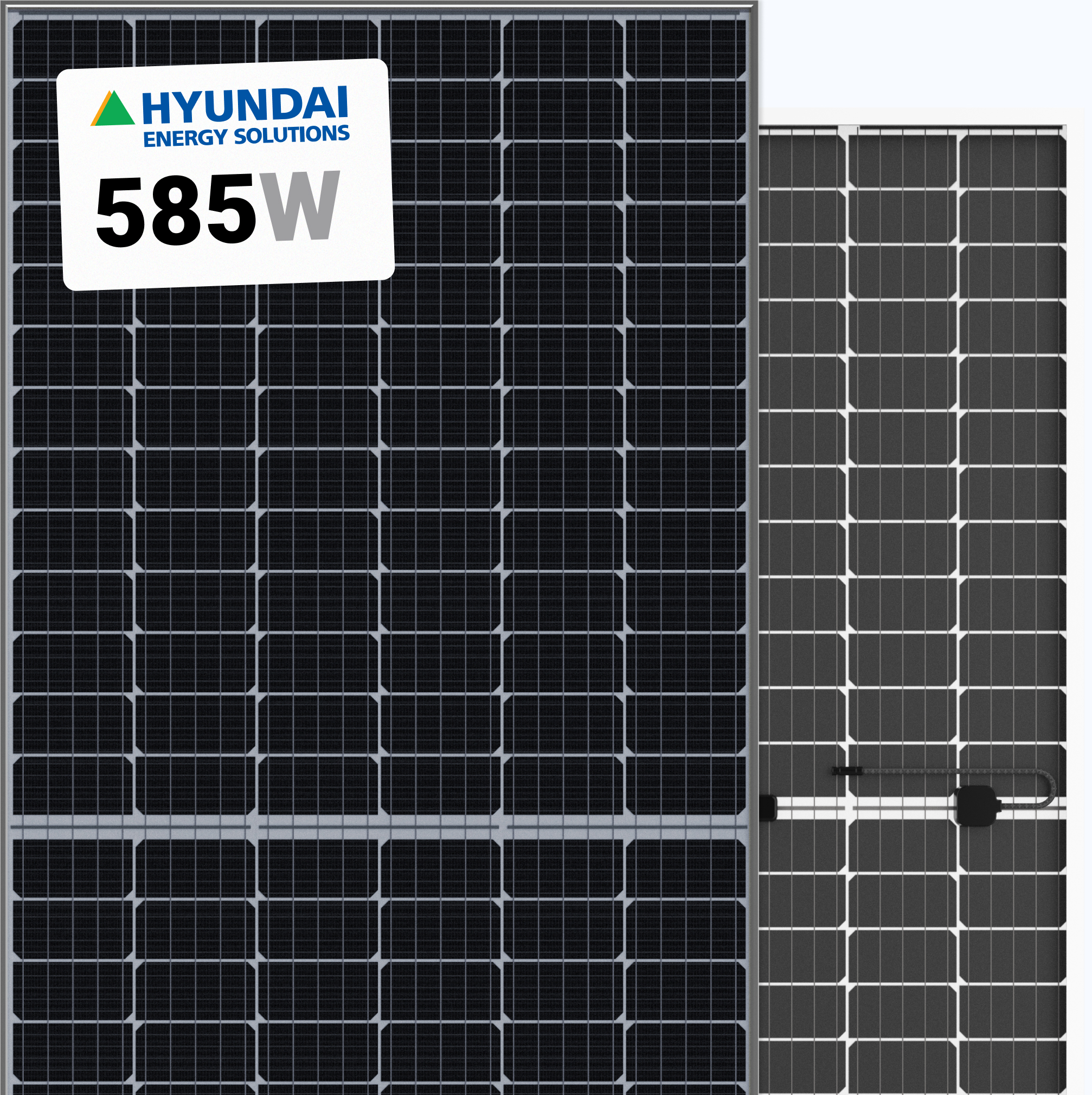 Hyundai 585W Solar Panel 156 Cell Bifacial HiS-S585OJ Clearance at A1 SolarStore