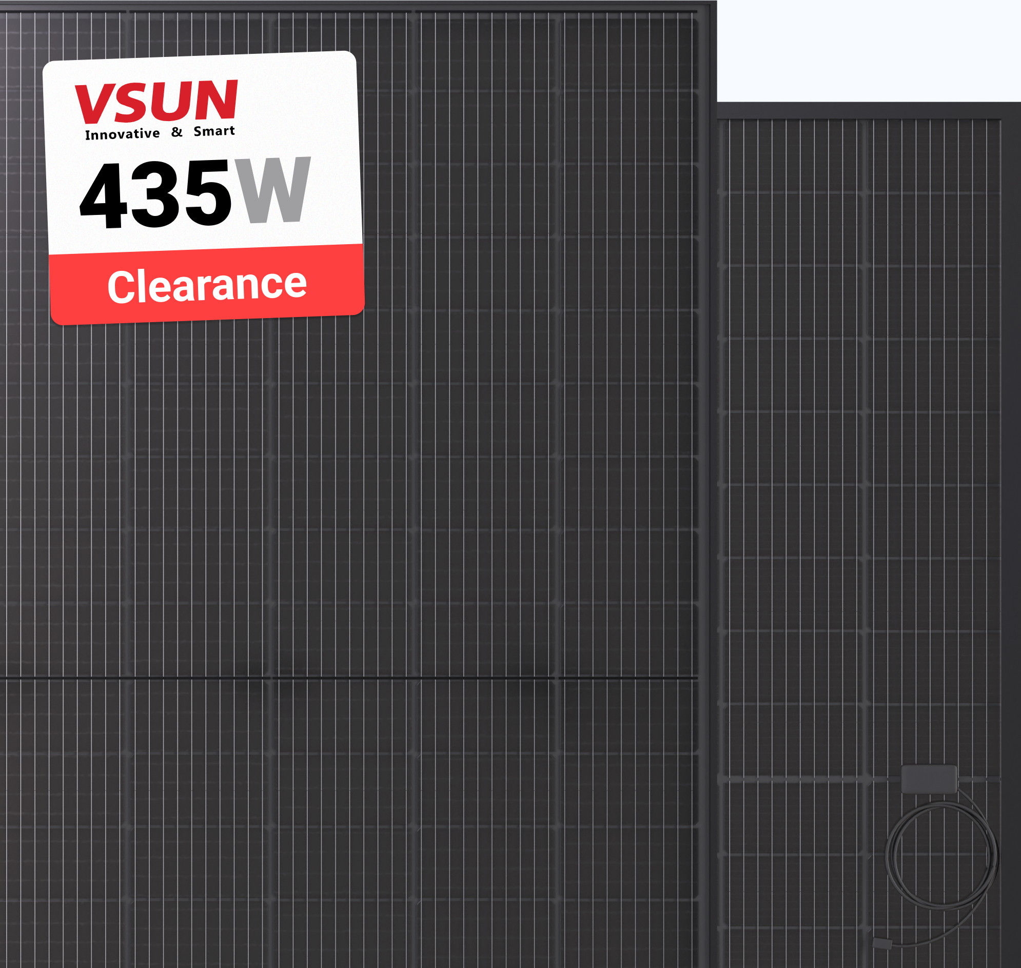 VSUN 435W Solar Panel 108 Cell Bifacial VSUN435N-108BMH-BOB Clearance at A1 SolarStore