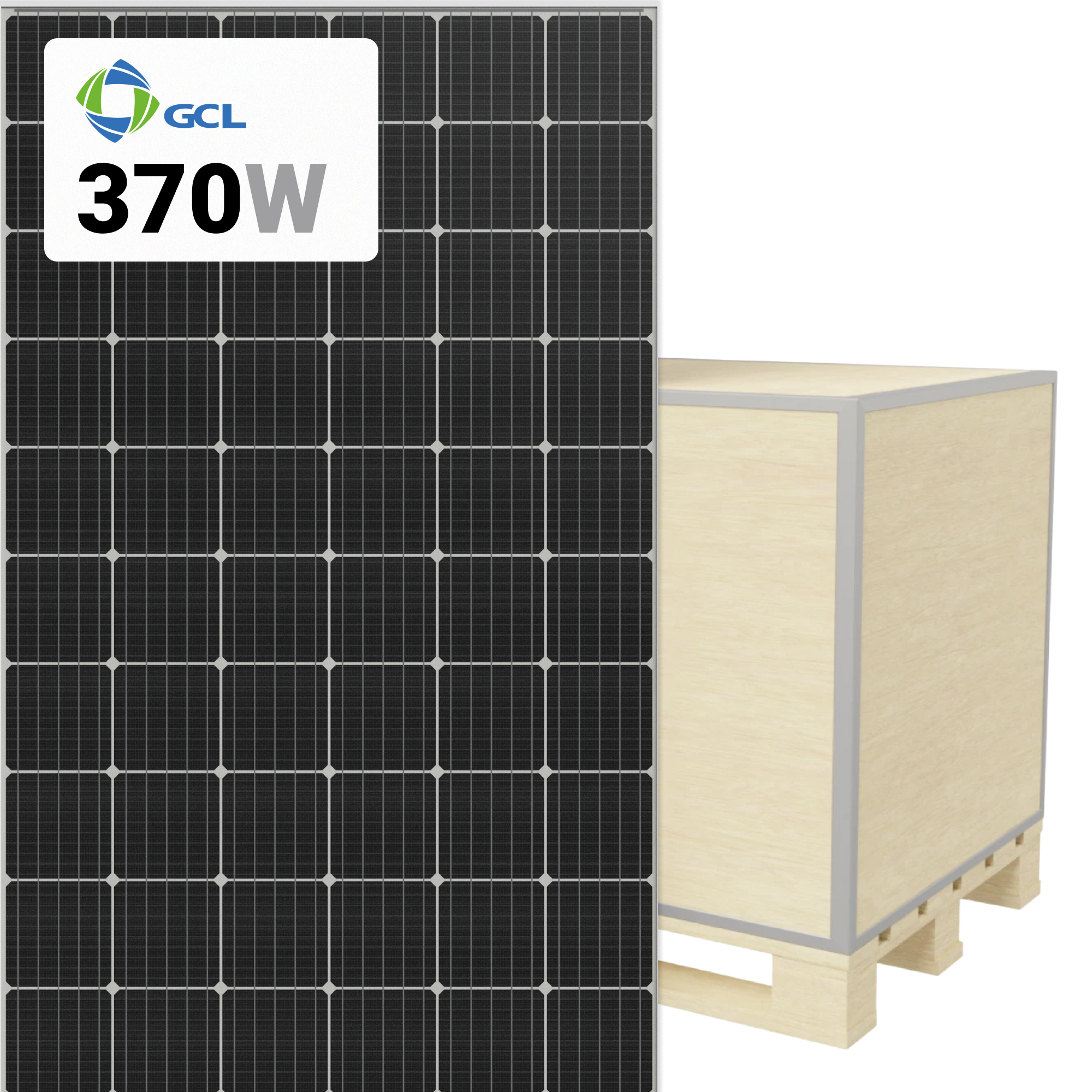GCL 370W Solar Panel 72 Cell GCL-M6/72H370 Wholesale 30 panels per pallet at A1 SolarStore