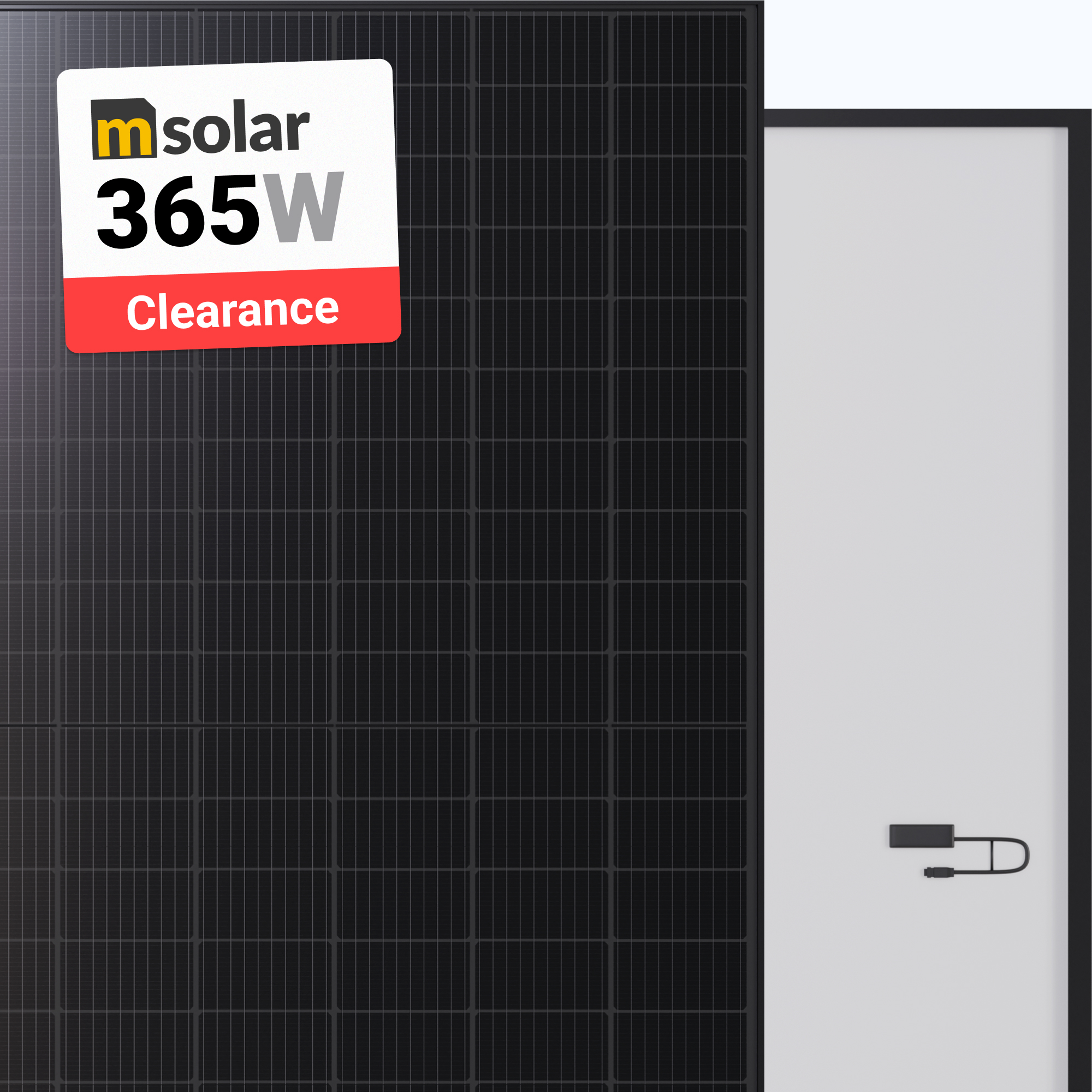 M-Solar 365W Solar Panel 120 Cell BOB TXS6-365120BB Clearance 365W Solar Panel 120 Cell BOB TXS6-365120BB Clearance at A1 SolarStore