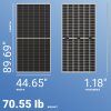 B-GRADE Hyperion (Runergy) 595W Solar Panel 144 Cell N-Type Bifacial Dual Glass HY-DH144N8-595 Commercial 558 panels per container (Truckload)