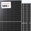 Canadian Solar 595W Solar Panel 132 Cell TOPCon Bifacial CS6.2-66TB-595H Commercial 496 panels per Container (Truckload)