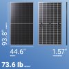 Canadian Solar 595W Solar Panel 132 Cell TOPCon Bifacial CS6.2-66TB-595H Commercial 496 panels per Container (Truckload)