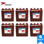 Trojan Motive T-105 EHPT 225Ah 6V Deep-Cycle Flooded Battery for Solar, RV, Marine & Golf Carts (Pallet of 40)