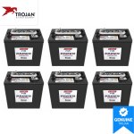 Trojan Pacer P-125 6V 235Ah Battery Pack of 8 for Golf Cart (8x6V)