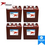 Trojan T-105 Plus 6V 225Ah Battery Pack of 4 for Golf Cart (4x6V)
