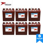 Trojan T-105 Plus 6V 225Ah Battery Pack of 4 for Golf Cart (4x6V)